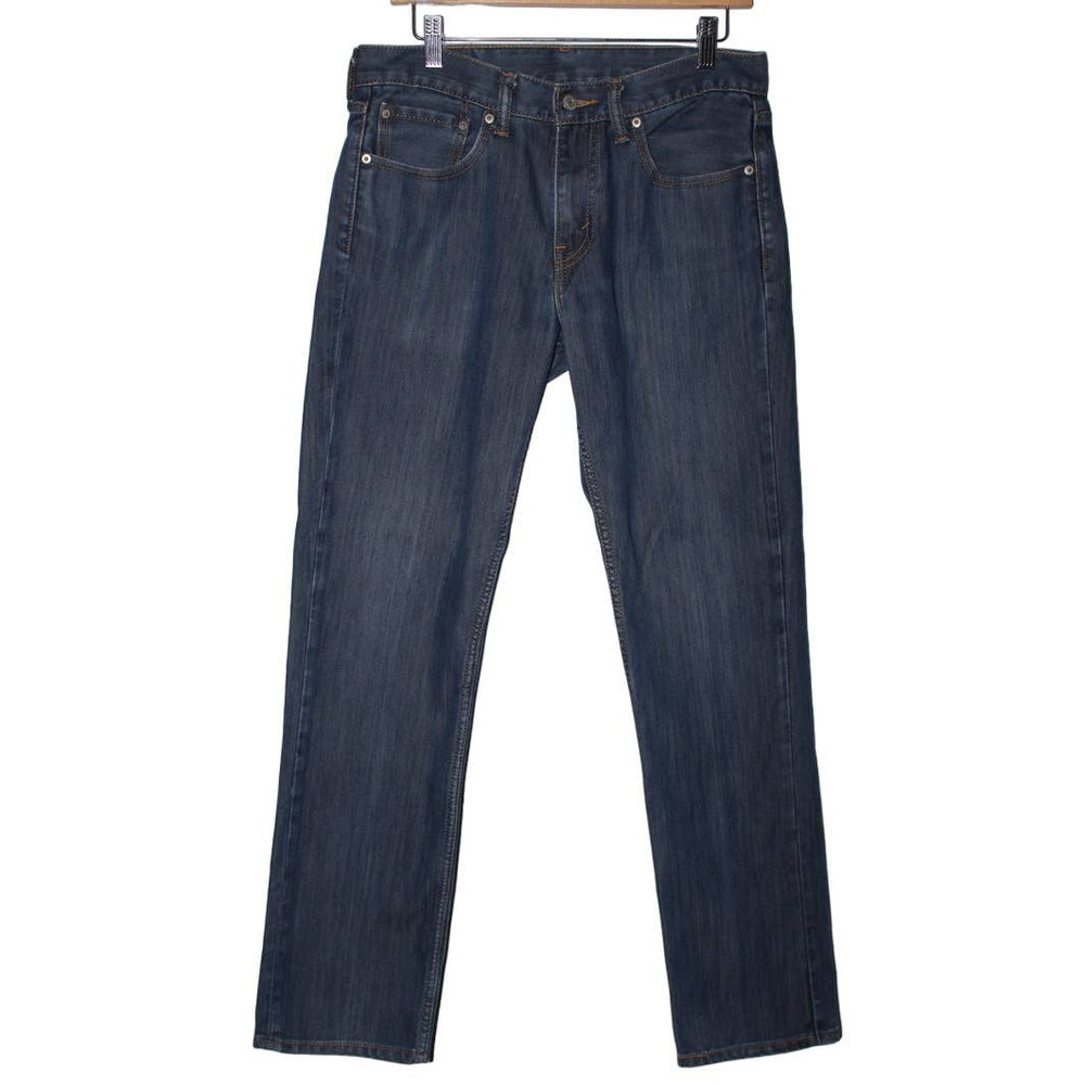 Men's Levi's 511 Slim Fit Blue Denim Dark Wash Cotton Casual Jeans Size 32 x 32